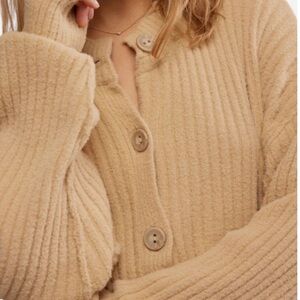 Free People Cocoa Henley in Sugar Cookie